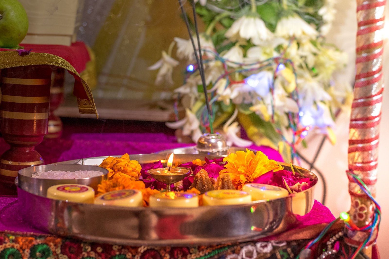 Hindu_pooja_thali.jpg Kumkum & Roli Puja Set - Image 1